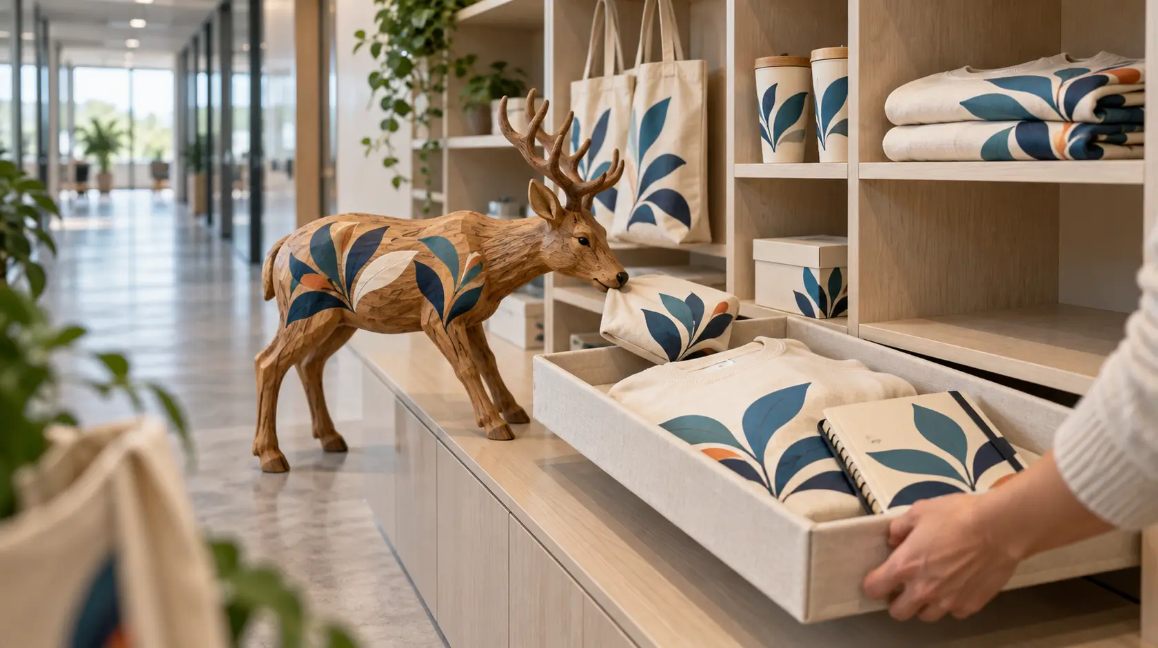 Company Stores & Recurring Moments: employee gifting concept scene