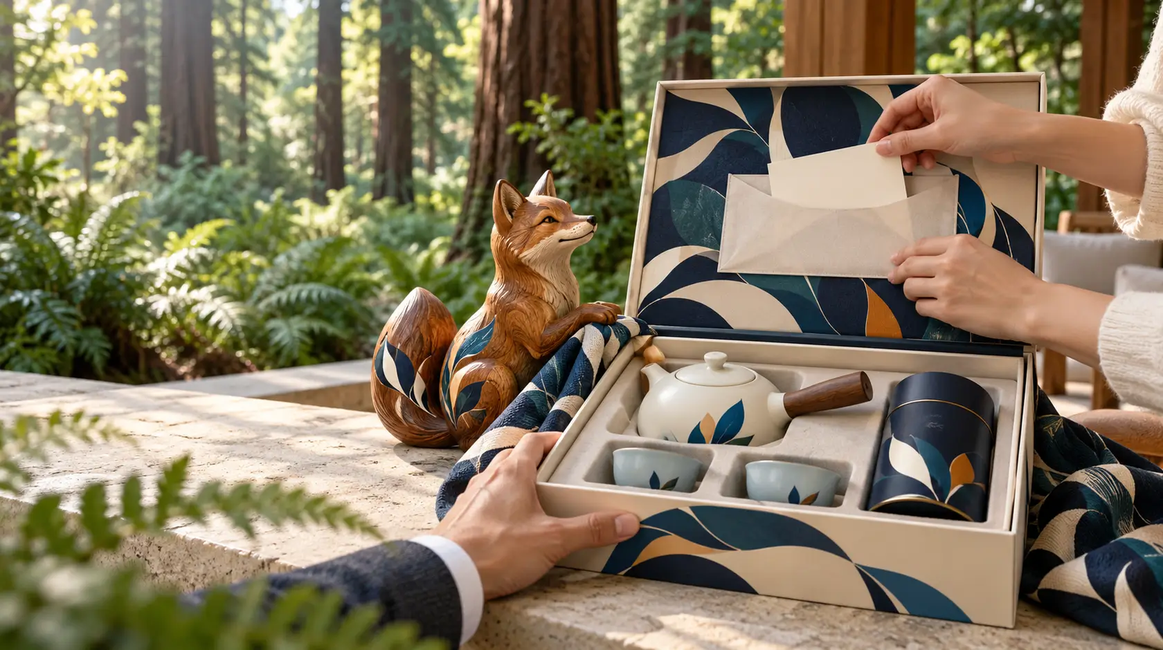 Corporate Gifting for Sales & Customer Teams: customer and partner gifting concept scene